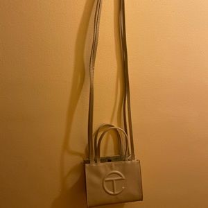 Telfar Small cream shopping bag